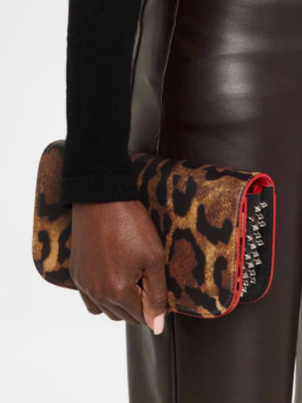 Christian Louboutin
Paloma Small Clutch Bag in Bengali-Print Calf